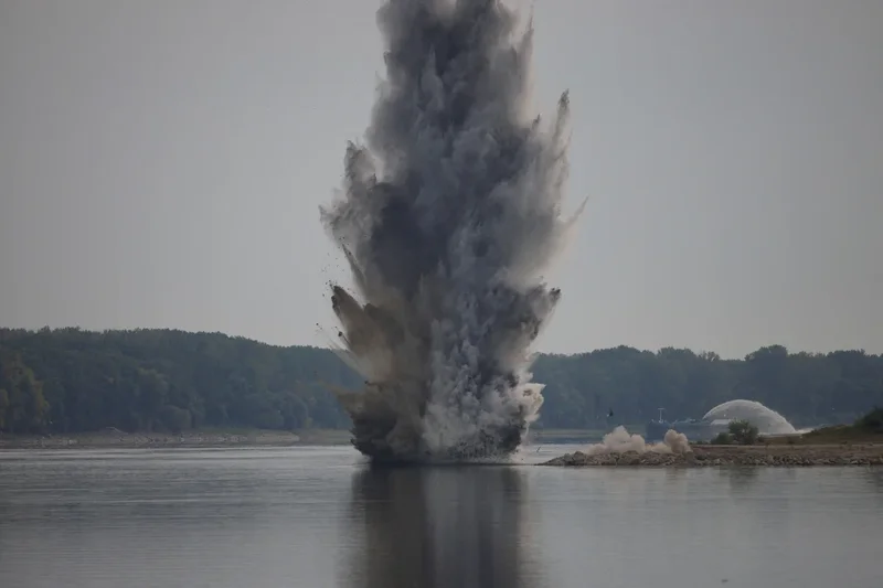 Romania blows up rocks in drought-stricken Danube to divert water to struggling nuclear reactor