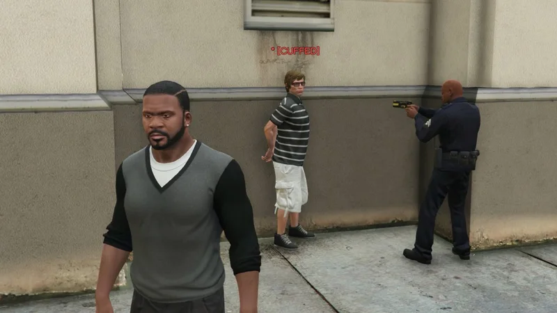I modded GTA 5's NPCs to be punishable for their crimes, and also much more polite