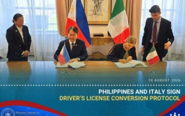 Updated PH-Italy driver’s license pact to help 2K Filipinos in Italy