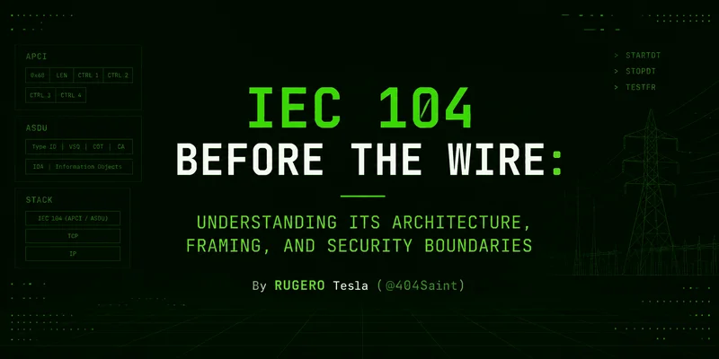 IEC 104 Explained: Protocol Stack, Frames, and Security