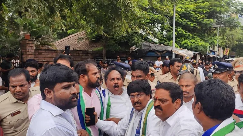 Police stop YSRCP rallies across Andhra Pradesh over CBI demand on DSC recruitment