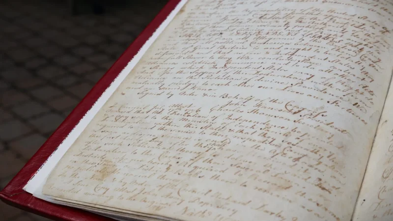 Handwritten copy of the Declaration of Independence discovered in Maine