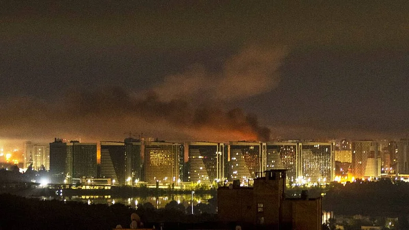 At least nine dead as Russia hits Ukrainian capital with ballistic missiles