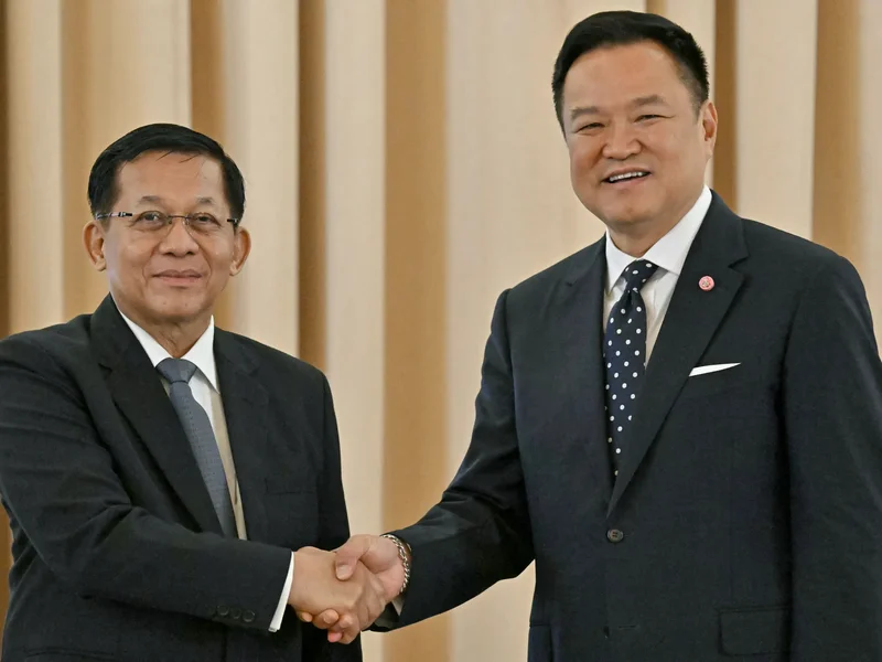 Myanmar leader visits Thailand in bid to bolster international legitimacy