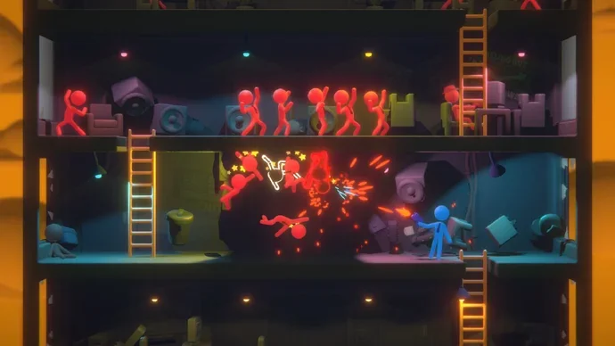 Boardroom beat-em-up Stick It to the Stickman punches its way out of early access next month, complete with neurolinkage and an "absolutely absurd finale"