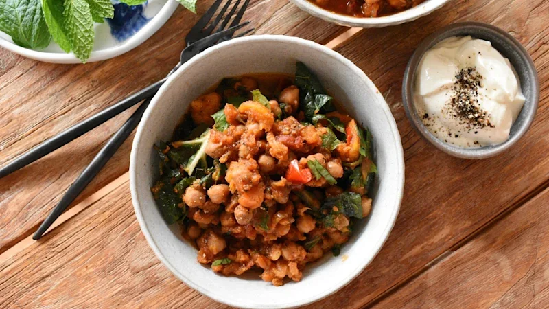 Sarah Pound’s slow-cooker Moroccan vegetable and chickpea stew