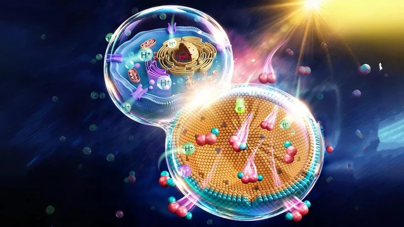 Cell-inspired nanoreactor turns sunlight into hydrogen peroxide