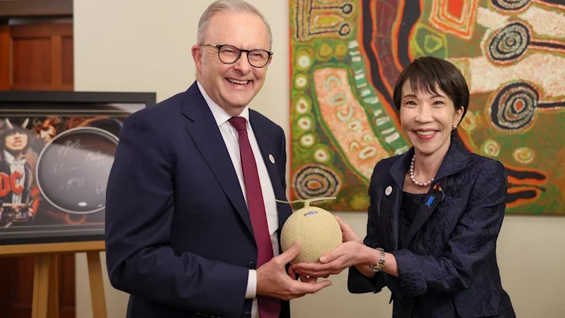 Taste testing the Japanese melon at the heart of a political stink