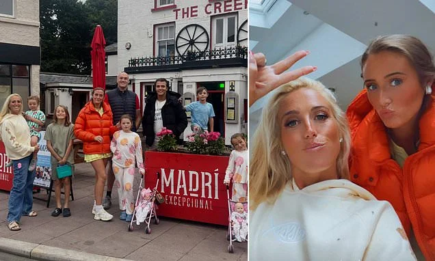Venezuela Fury and husband Noah Price reunite with her family on the Isle Of Man over a pub lunch as they film new At Home With The Furys series