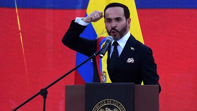 Colombia’s new president takes office vowing to ‘crush’ narco-terrorism