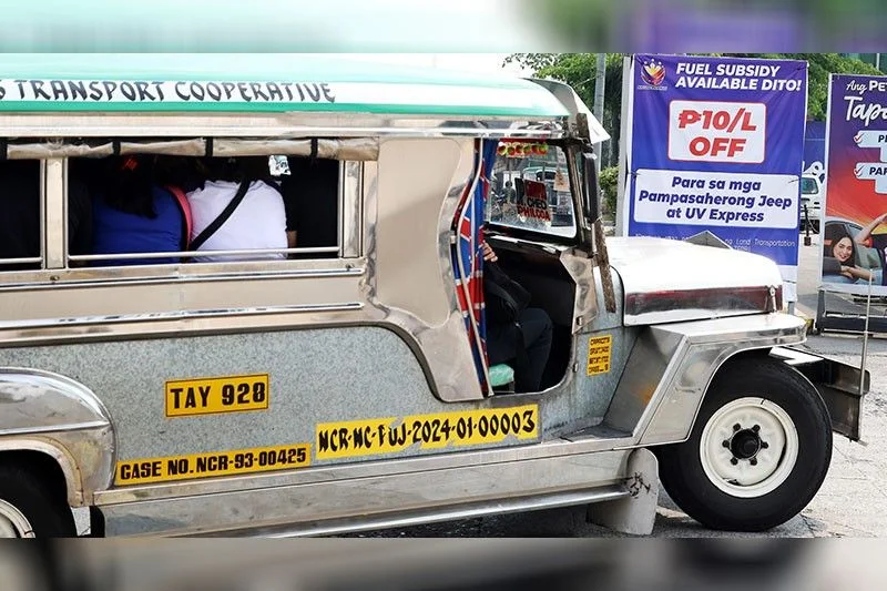 DOE: PUV fuel subsidy to continue until year-end