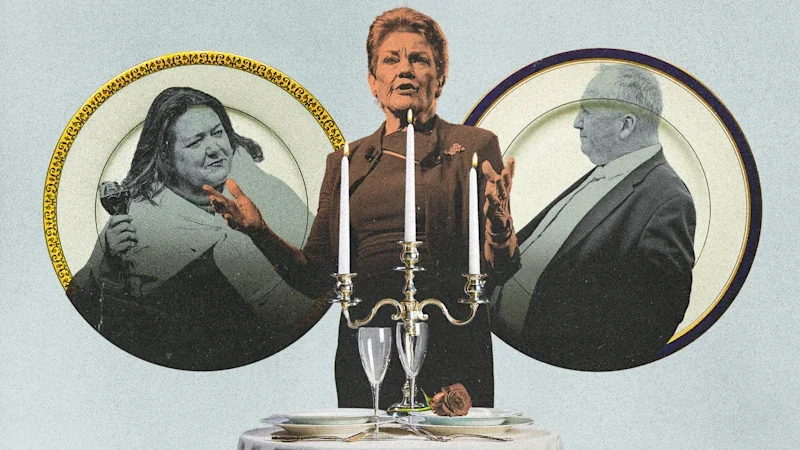 Dinners at Rinehart’s mansion, Hanson loans, an offensive film: One Nation’s sources of cash