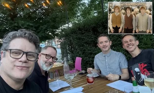 The Hobbits reunite! Elijah Wood enjoys second breakfast with former Lord of the Rings castmates