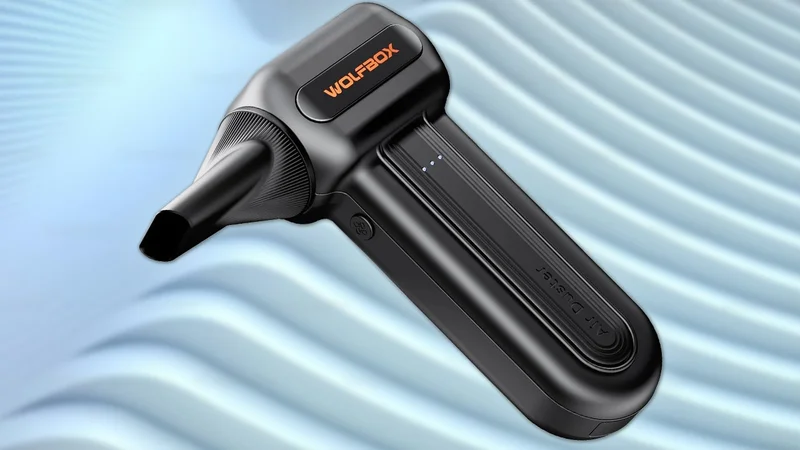 The Wolfbox MF60 Cordless Electric Air Duster Delivers Tons of Dust Busting Airflow for Just $28