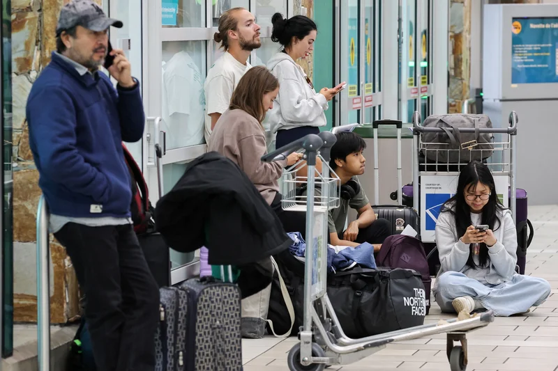 Frustration descends on long weekend travellers as WestJet strike brings flights to a standstill