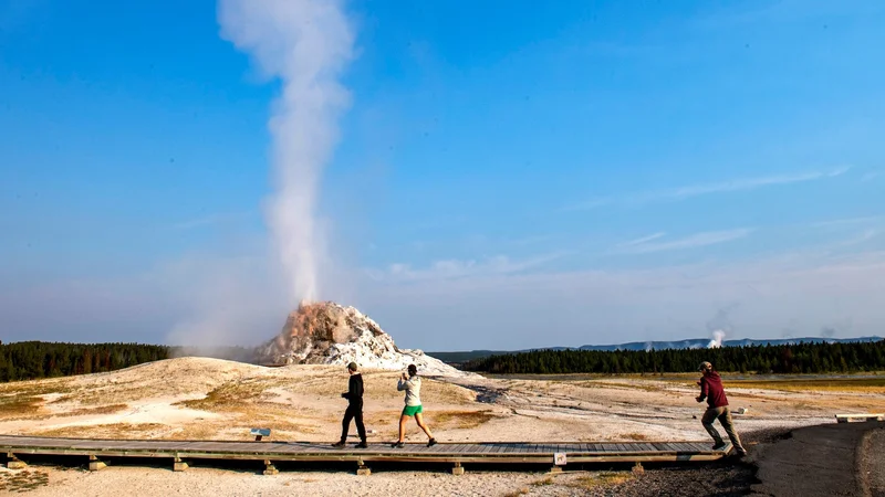 How Yellowstone builds boardwalks beside piping hot thermal pools