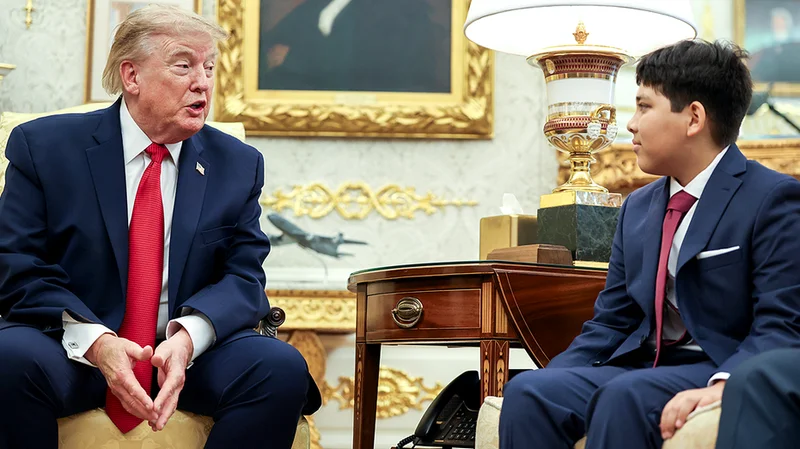 Boy who passed out in deadly ocean waves celebrates miracle birthday inside Trump Oval Office