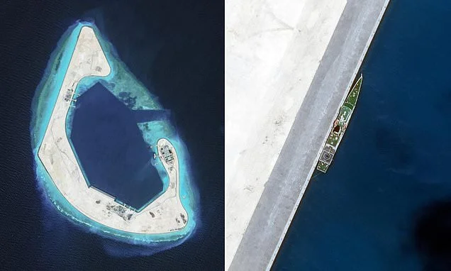 China completes work on man-made island that is 'ideally placed' for Taiwan invasion