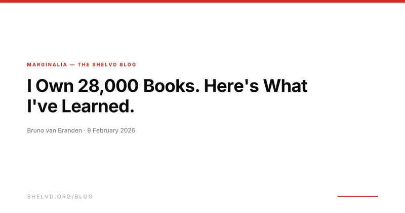 I own 28,000 books – here's what I've learned