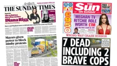 The Papers:  'Power to block nimby protests' and Meghan 'deal could be off'