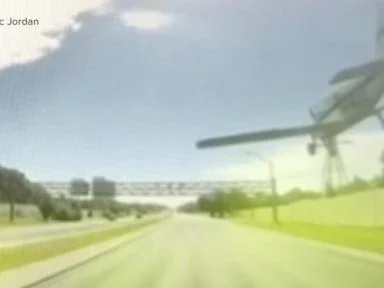 WATCH:  Small plane makes emergency landing on Florida highway