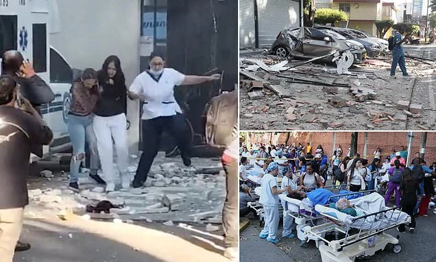 Huge 7.4-magnitude earthquake hits Colombia, burying people beneath collapsed buildings, with multiple deaths