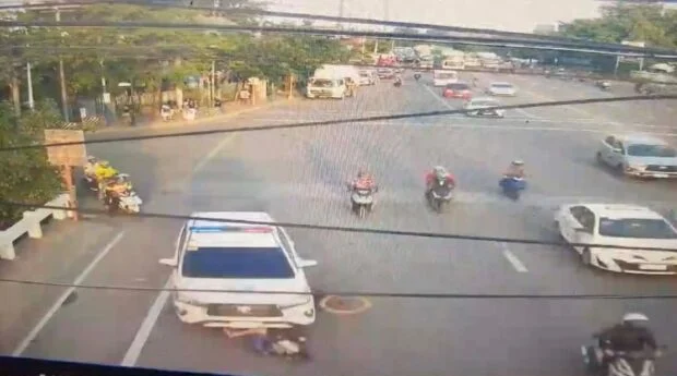 Cyclist injured in LTO-7 patrol vehicle incident