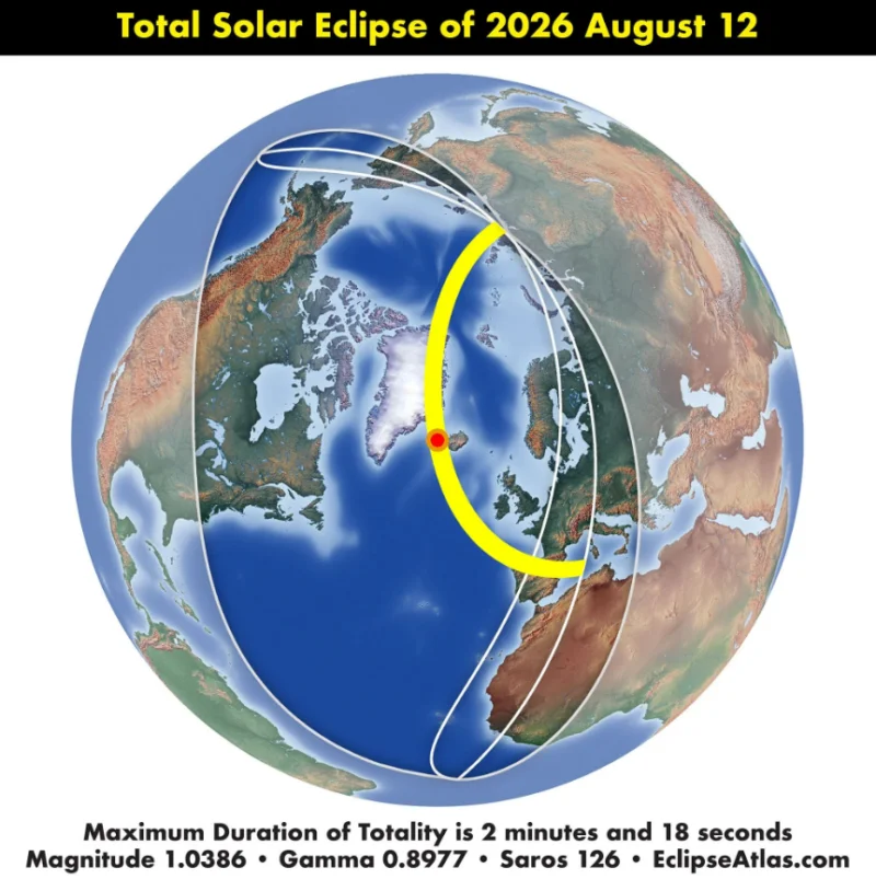 Total solar eclipse to dazzle observers on August 12