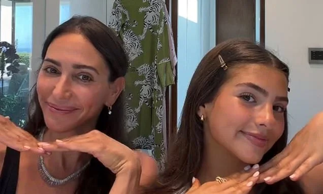 Lauren Silverman reveals close bond with son Adam's college girlfriend Sydney as they get ready for a family night out in Malibu