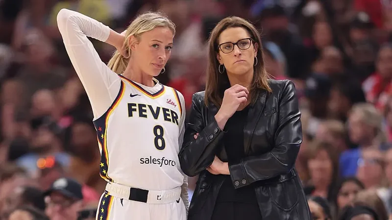 Fever coach Stephanie White defends DiJonai Carrington after flagrant foul ejection on her own player