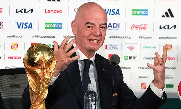 England and Wales withdraw support for Gianni Infantino's re-election as FIFA president - days after his plan to sell the World Cup was scuppered