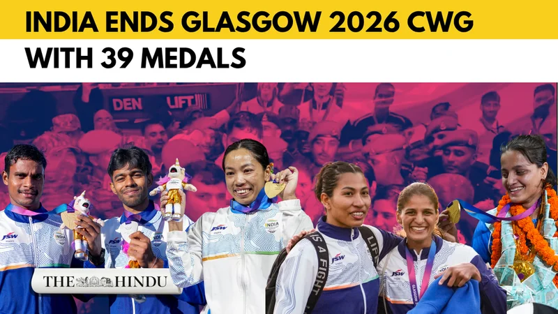 Watch: 13 gold, 17 silver, 9 bronze: India ends CWG 2026 with 39 medals