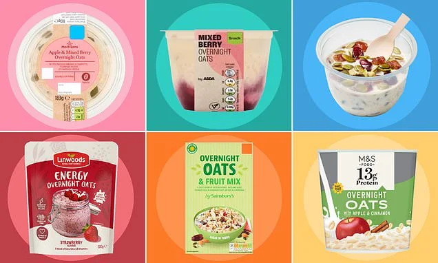 Are supermarket overnight oats really worth the money? Nutritionist reveals the trendy to-go breakfasts containing 'six teaspoons of sugar' and the ones with enough protein to actually keep you full