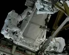 Nasa astronauts conduct spacewalk outside International Space Station – video