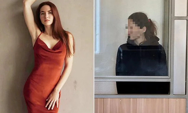 Pictured: 'Russian escort' accused of assassinating Ukraine defector by planting bomb in bin