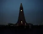 Iceland in complete darkness during total solar eclipse - video