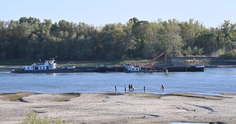 Hungary uses sunken barges to raise Danube River to keep nuclear plant going