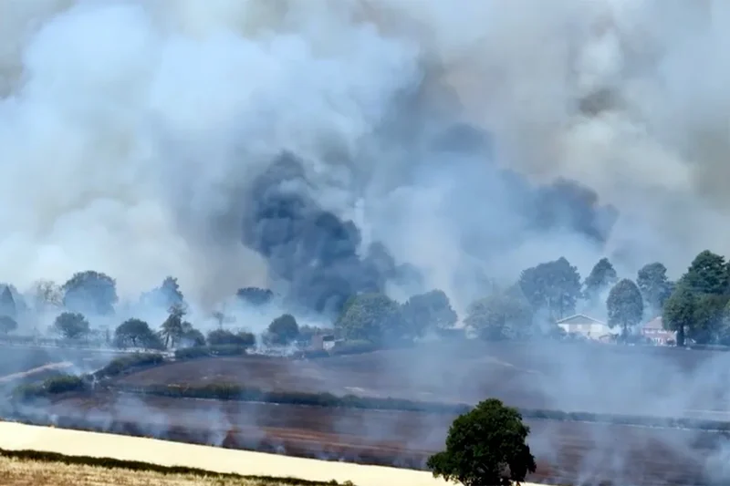 Residents told to stay inside after two injured from fires raging in West Midlands