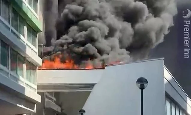 Fire breaks out at Holiday Inn hotel 'housing asylum seekers'