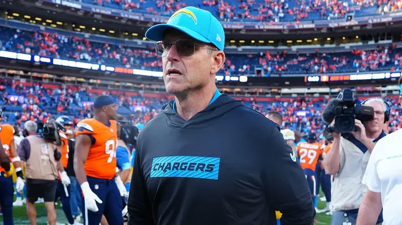 Jim Harbaugh is unhappy with his punter's embarrassingly weak tackle attempt on a touchdown return