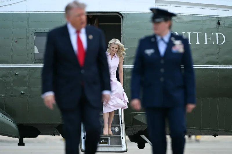 Trump’s plane-swap guests included Natalie Harp, whose brother called their relationship ‘unhealthy.’ He left Marco Rubio