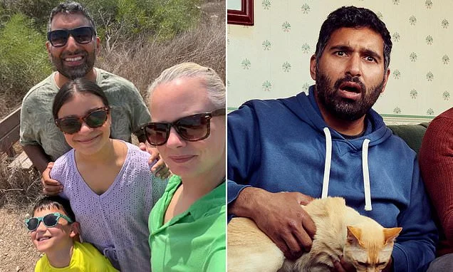 Gogglebox star Baasit Siddiqi shares rare picture of his wife Melissa as they enjoy a hike with their two children on Cyprus holiday