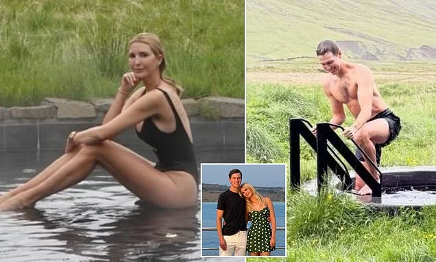 Ivanka Trump shows off her svelte figure in black swimsuit as she enjoys dip with husband Jared Kushner
