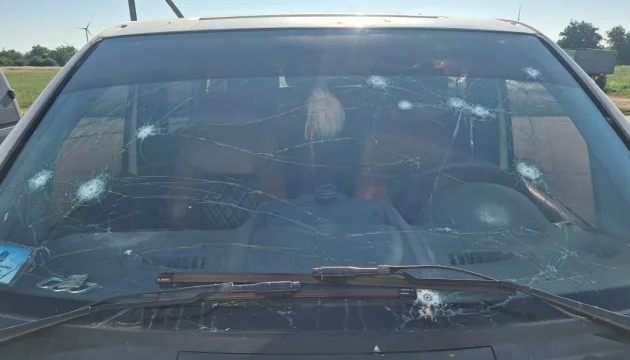 Russian drone strike on gas station in Mykolaiv region leaves three people injured, including one child