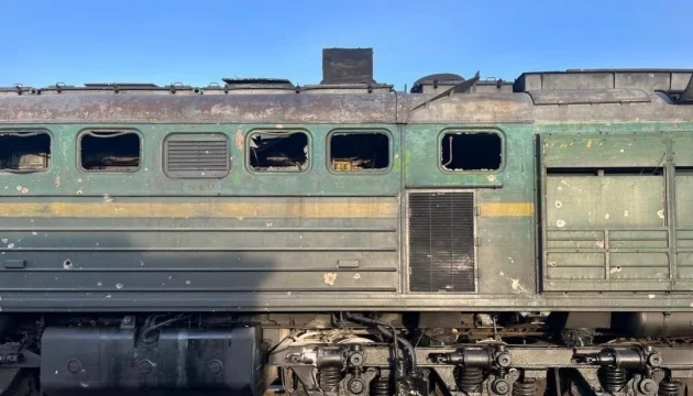 Russians attack locomotive of Zhytomyr–Odesa passenger train with jet-powered drone