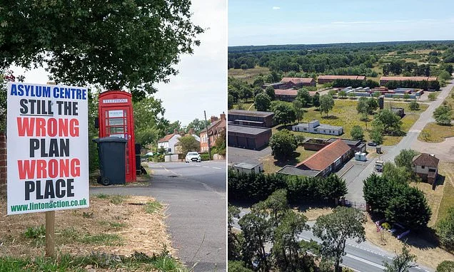 Burnham is 'bypassing' communities to move asylum seekers to disused military sites - as neighbours warn plans to move 1,200 migrants into quaint Yorkshire village will 'leave women outnumbered six to one'