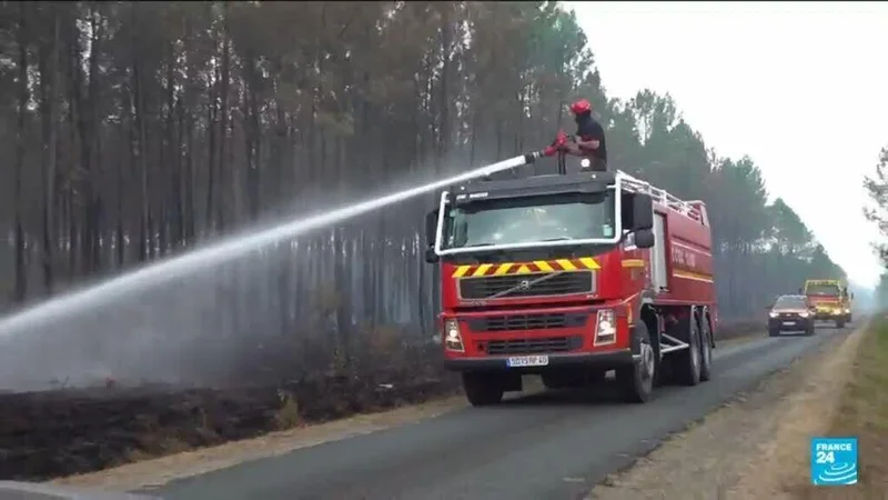 France: Landes wildfire stopped spreading but remains out of control