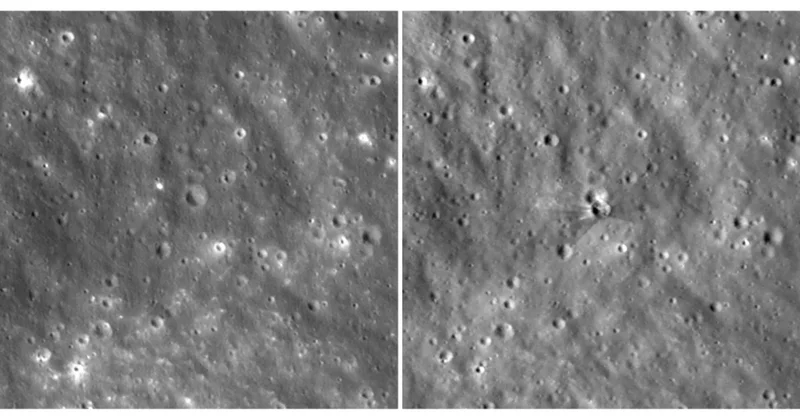 NASA images show 60-foot-wide crater on moon after SpaceX rocket booster crash