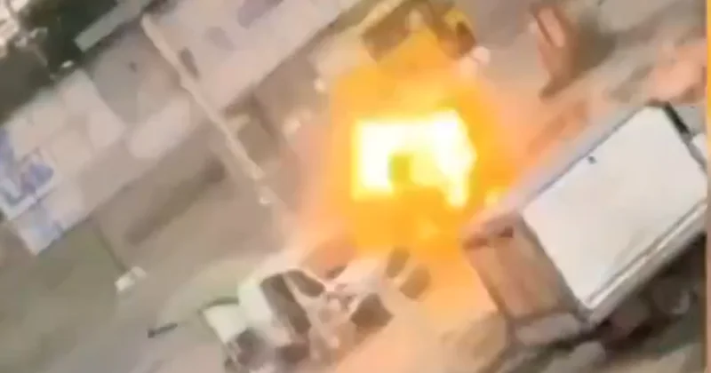 Video shows drone attacking vegetable vendor in Ukraine