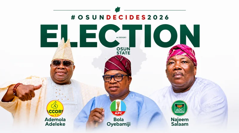 #OsunDecides2026: Adeleke, Oyebamiji, Salaam, 12 others battle for governorship (LIVE UPDATES)
